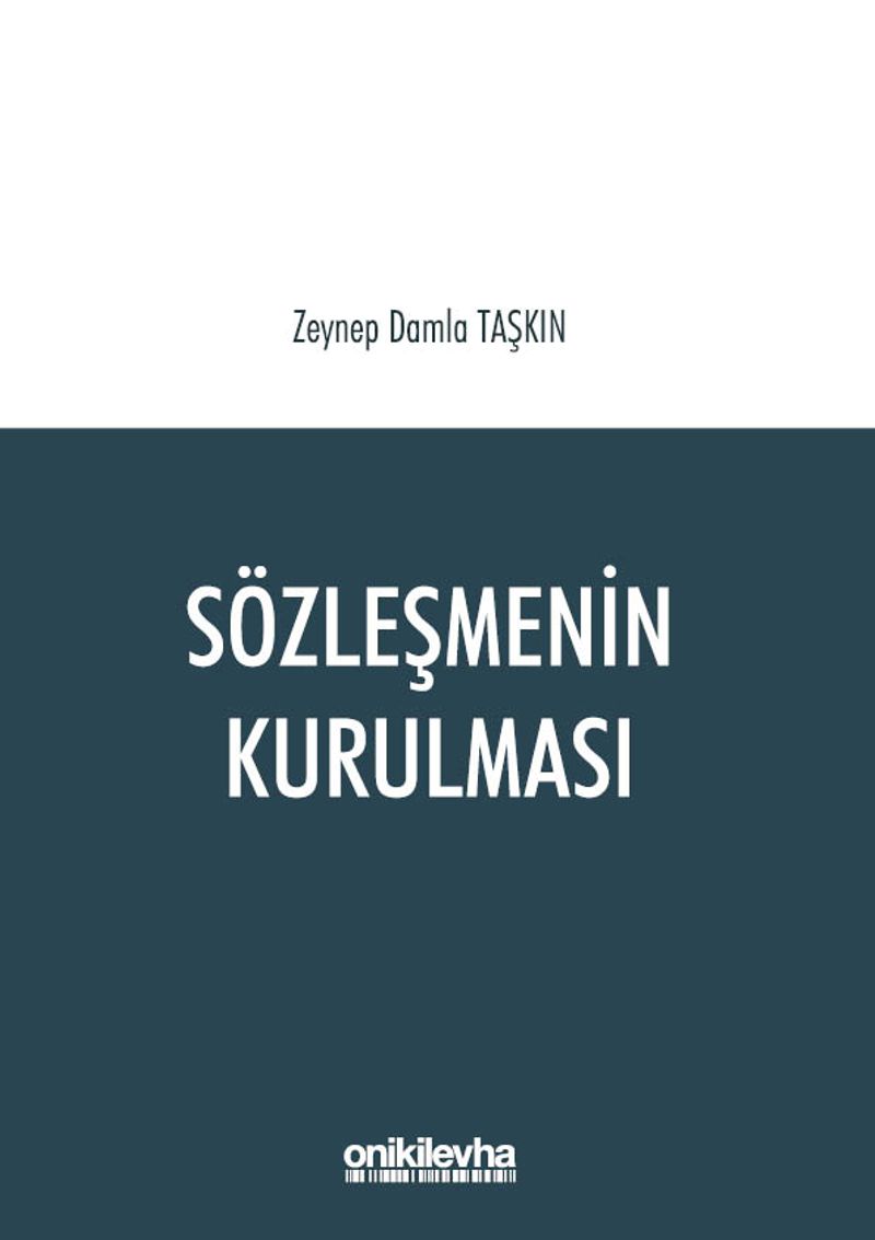 Sözleşmenin Kurulması kitap kapağı