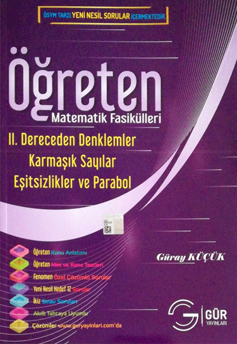 Öğreten Matematik Fasikülleri - 2. Dereceden Denklemler - Eşitsizlikler ve Fonksiyonlar (Parabol) Konu Anlatımlı kitap kapağı
