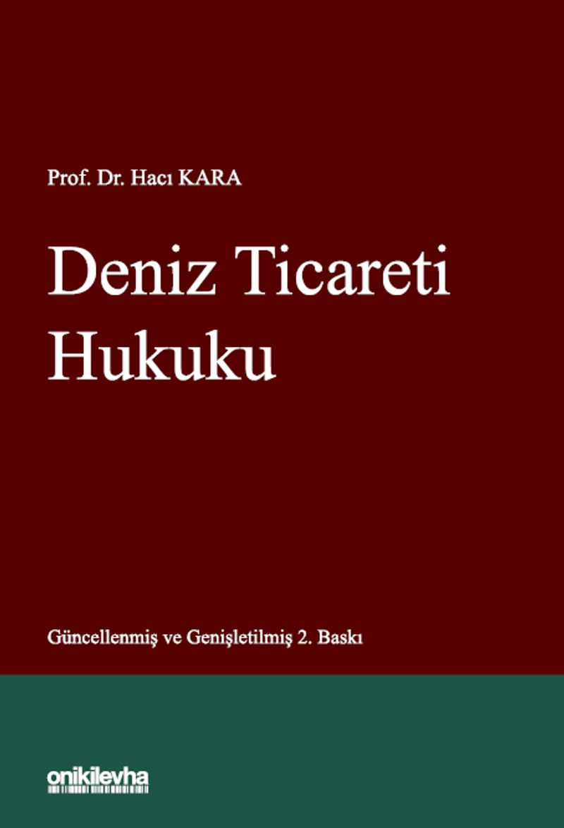Deniz Ticareti Hukuku kitap kapağı
