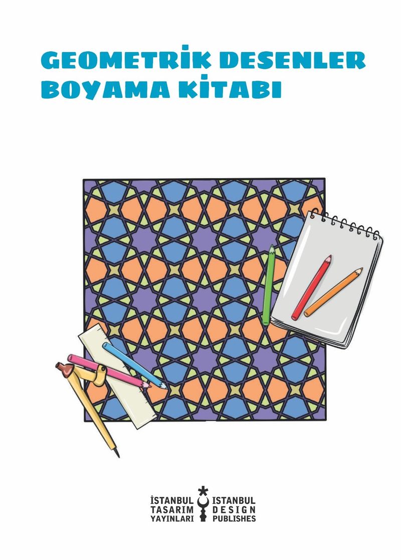Geometrik Desenler Boyama Kitabı kitap kapağı