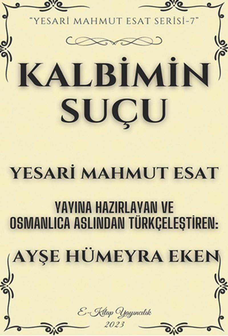 Kalbimin Suçu kitap kapağı