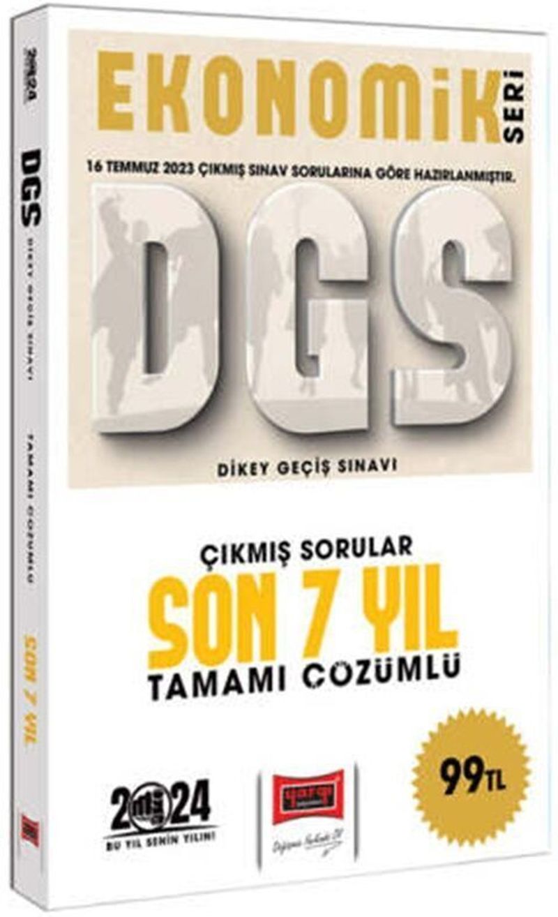 2024 DGS Ekonomik Seri Çıkmış Sorular Tamamı Çözümlü Son 7 Yıl kitap kapağı