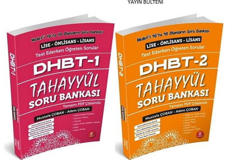 DHBT 1-2 Soru Bankası Çözümlü Set kitap kapağı