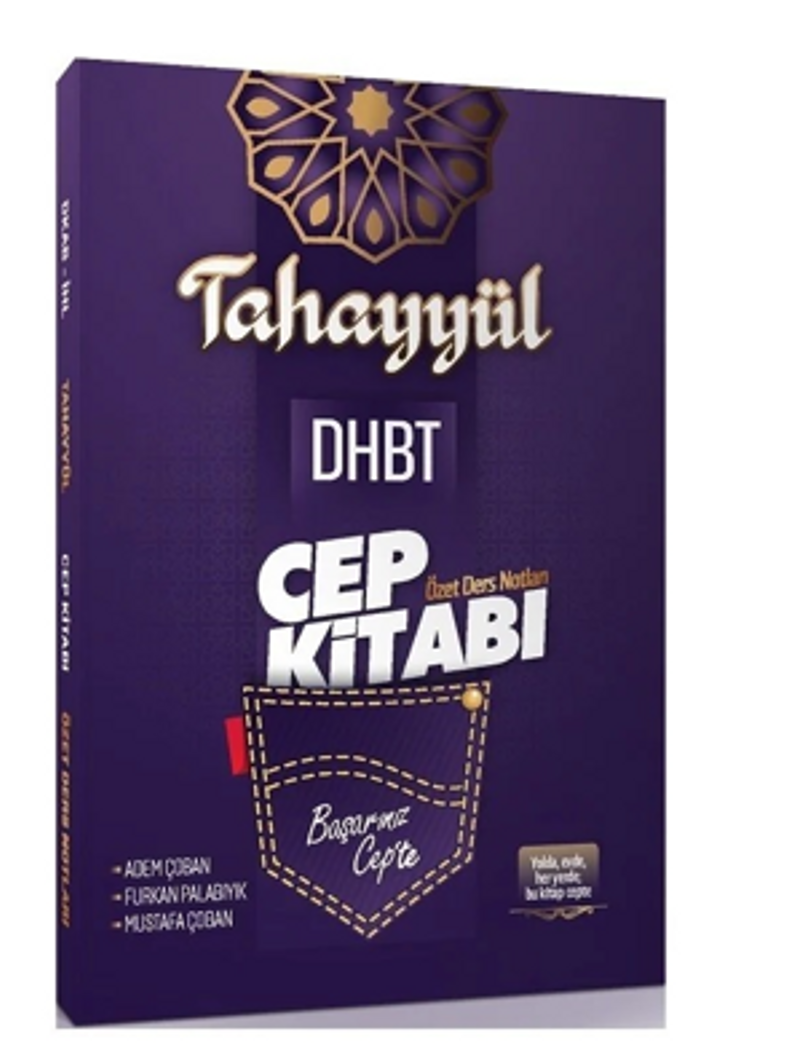 DHBT Cep Kitabı Özet Ders Notları kitap kapağı