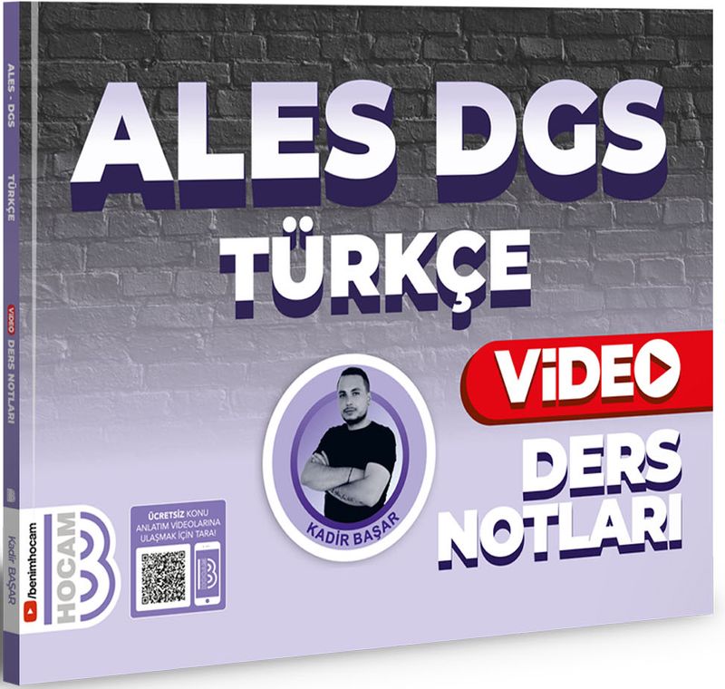 2024 ALES DGS Türkçe Video Ders Notları kitap kapağı