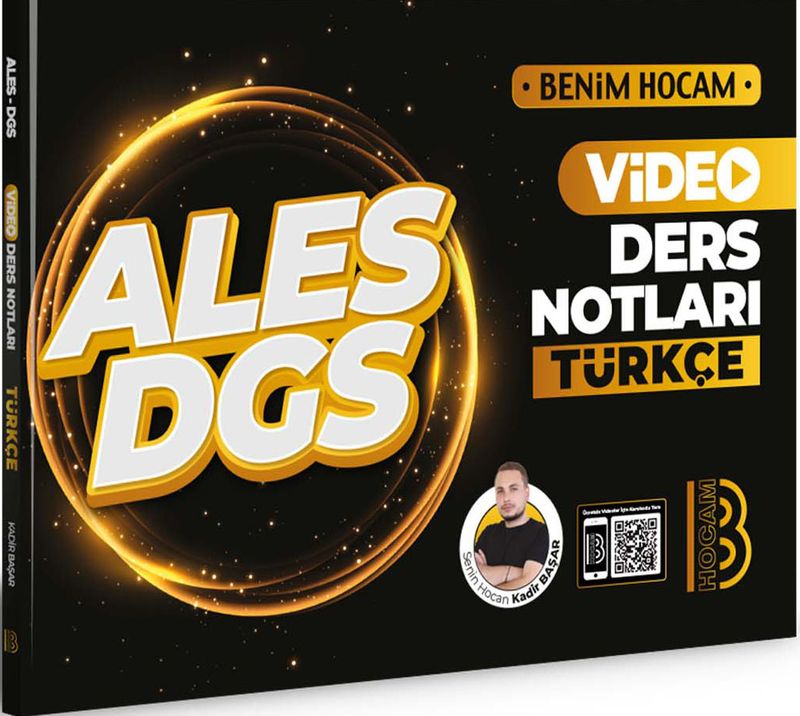ALES DGS Türkçe Video Ders Notları kitap kapağı