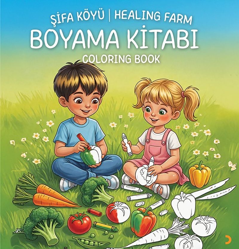 Şifa Köyü Healing Farm Boyama Kitabı Coloring Book kitap kapağı