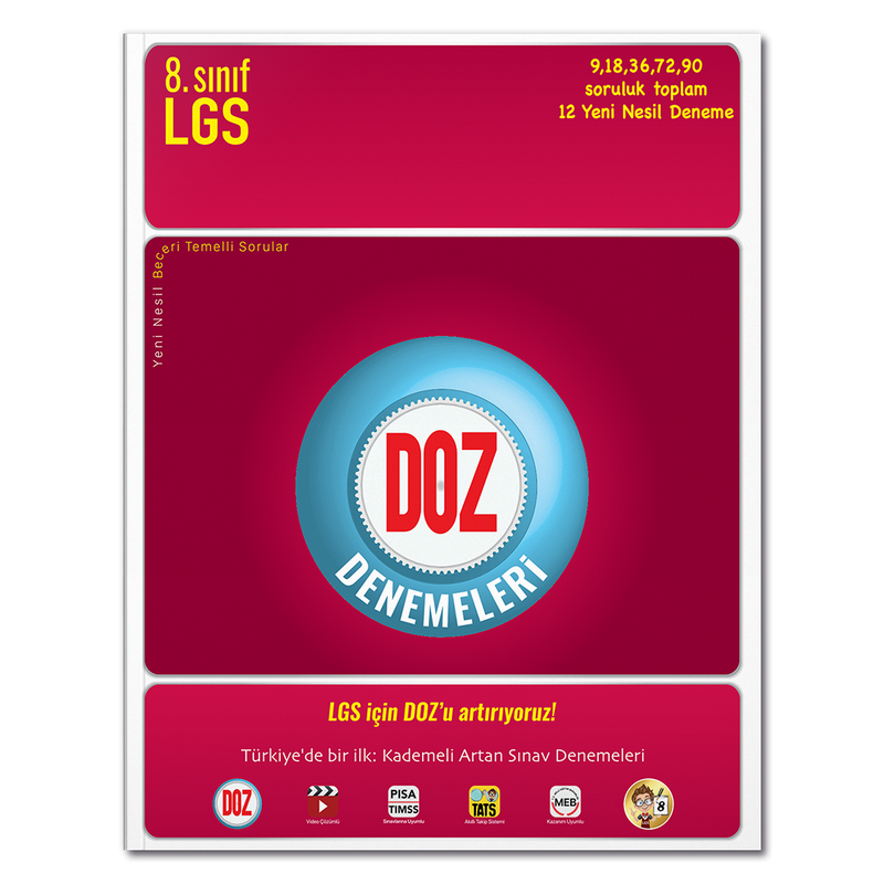 8. Sınıf LGS Doz Denemeleri kitap kapağı