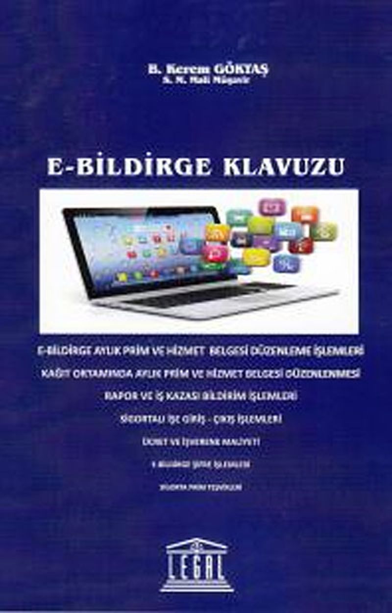 E-Bildirge Klavuzu kitap kapağı