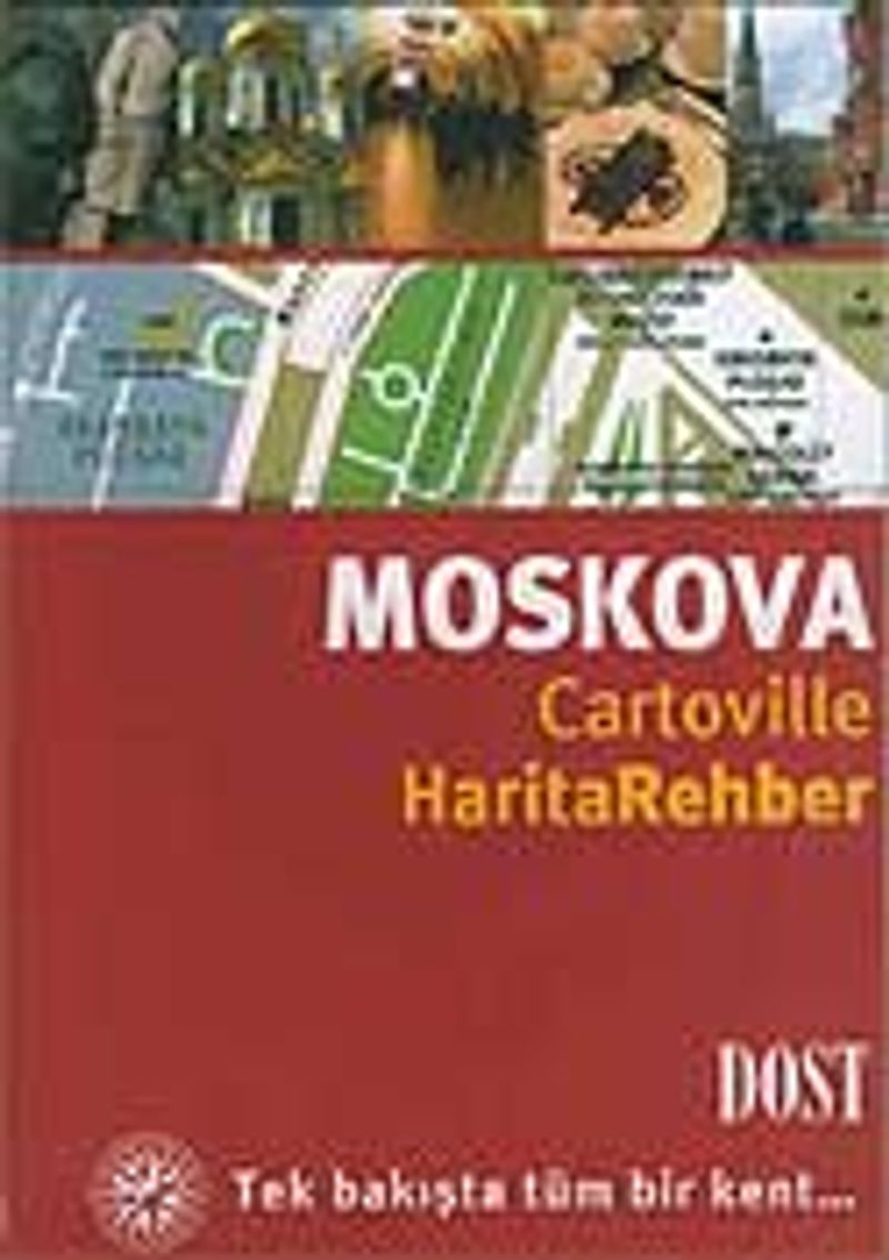 Moskova / Cartoville Harita Rehber kitap kapağı