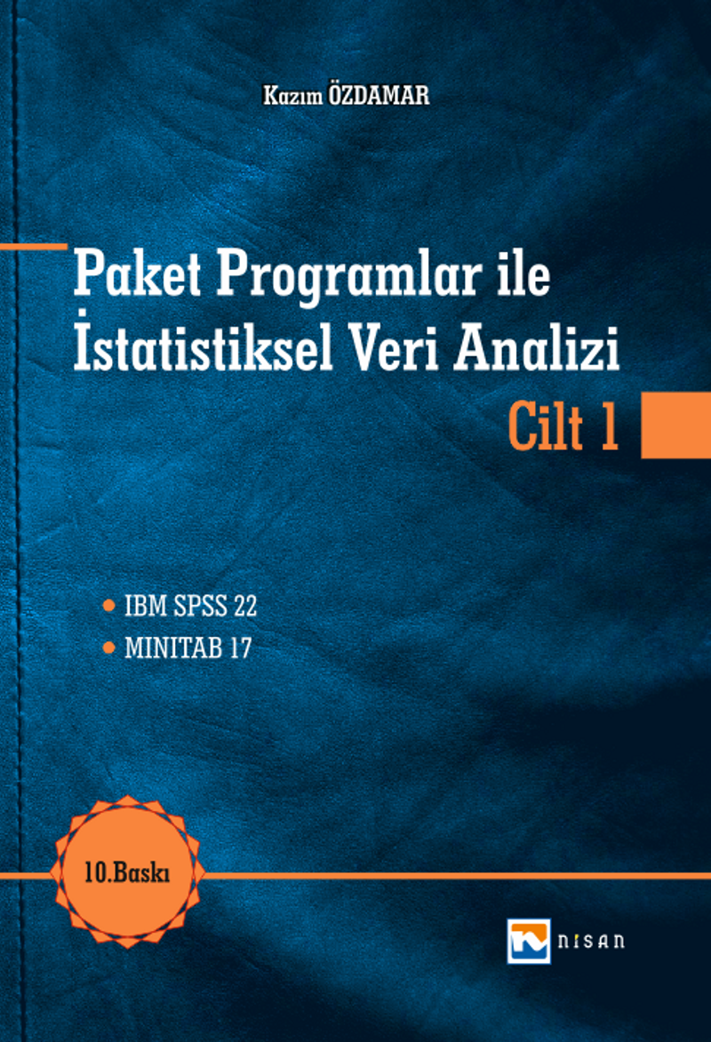 Paket Programlar ile İstatistiksel Veri Analizi Cilt 1 kitap kapağı