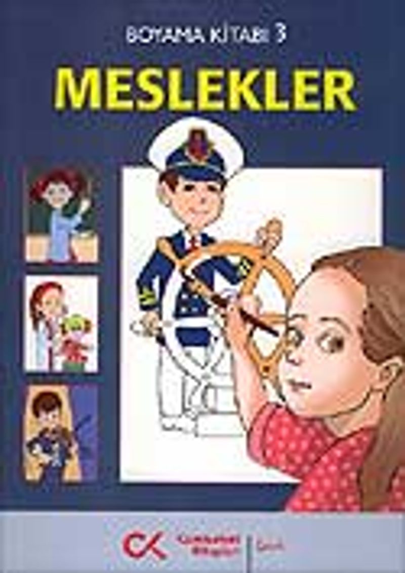 Boyama Kitabı 3 Meslekler kitap kapağı