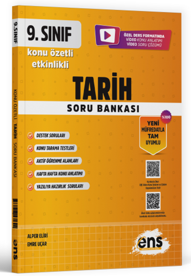 9. Sınıf Tarih Etkinlikli Soru Bankası kitap kapağı