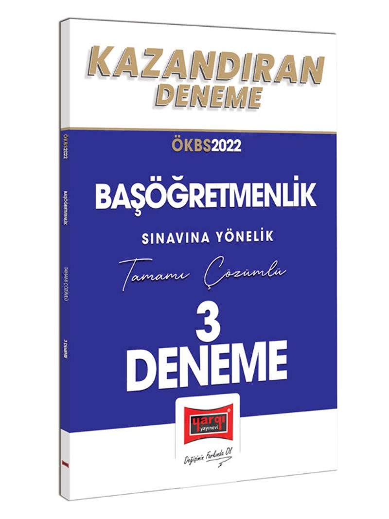 2022 Başöğretmenlik Sınavına Yönelik Tamamı Çözümlü Kazandıran 3 Deneme kitap kapağı