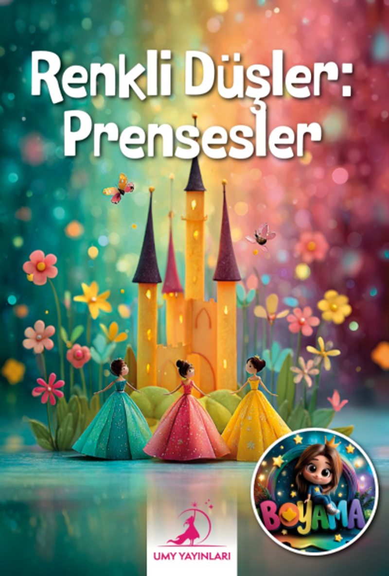 Renkli Düşler: Prensesler kitap kapağı