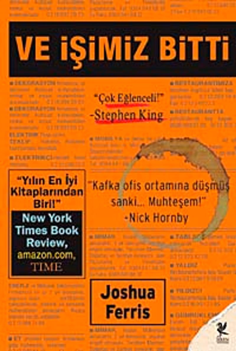 Ve İşimiz Bitti kitap kapağı