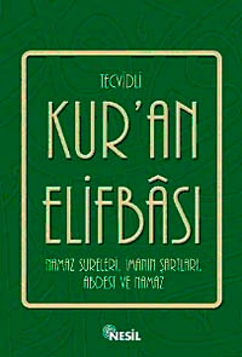 Tecvidli Kur'an Elifbası kitap kapağı