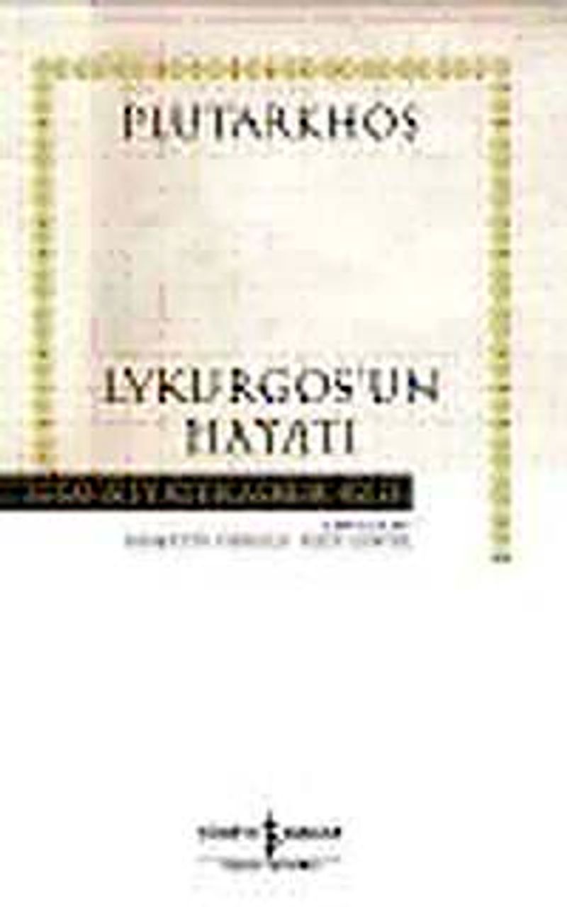 Lykurgos'un Hayatı (Ciltli) kitap kapağı