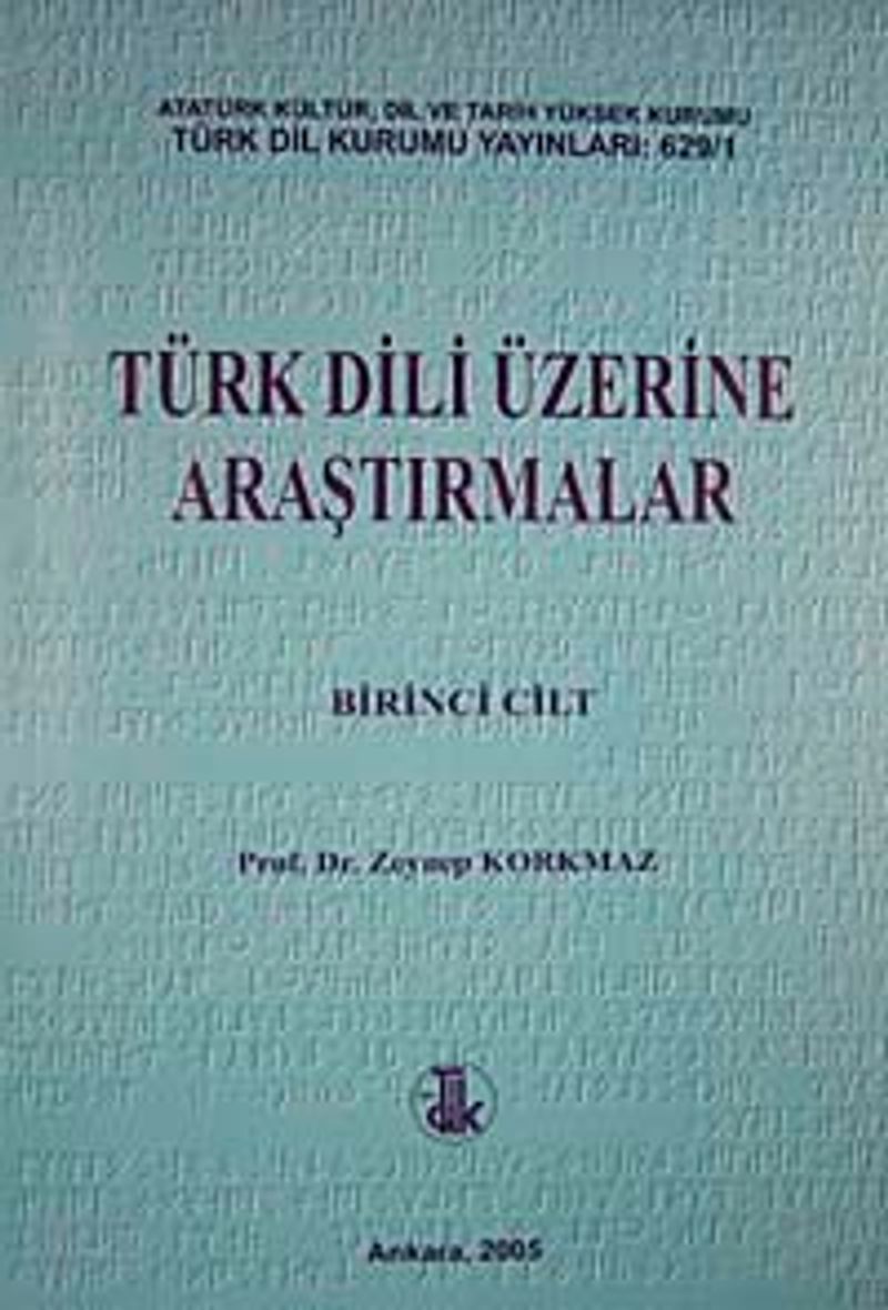 Türk Dili Üzerine Araştırmalar (2 Cilt Takım) kitap kapağı