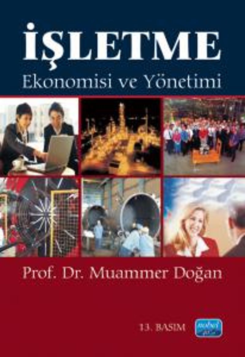 İşletme Ekonomisi ve Yönetimi kitap kapağı
