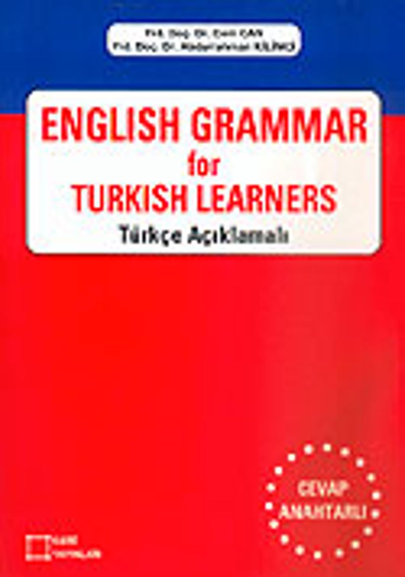 English Grammar For Turkish Learners Türkçe Açıklamalı kitap kapağı