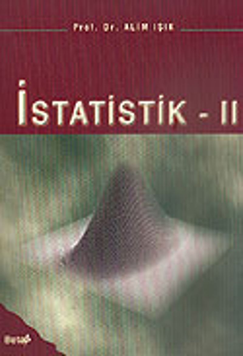 İstatistik II kitap kapağı