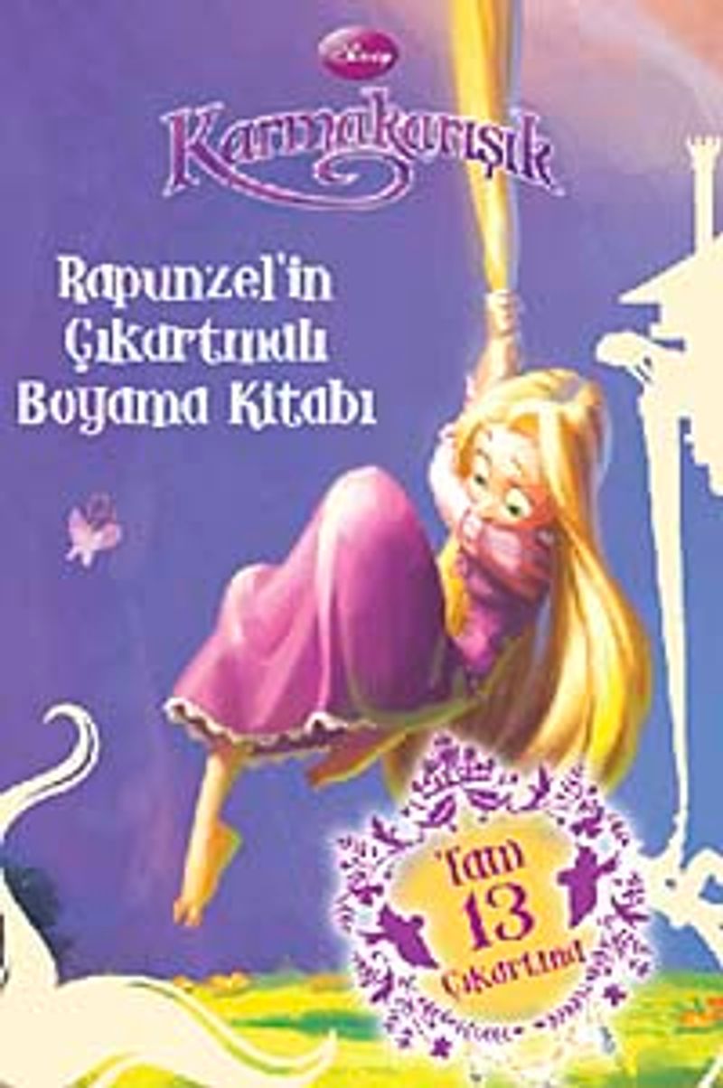 Rapunzel'in Çıkartmalı Boyama Kitabı kitap kapağı