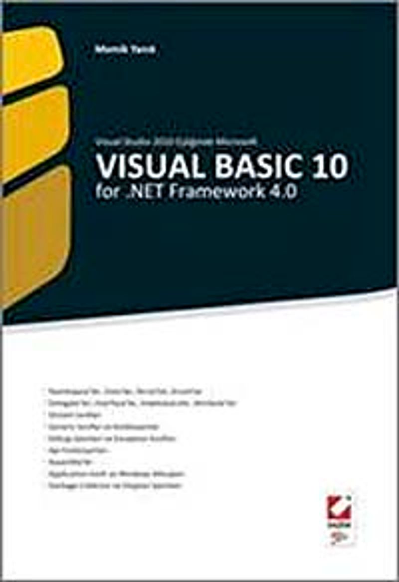 Visual Basic 10 for .NET Framework 4.0 / Visual Studio 2010 ile Microsoft kitap kapağı