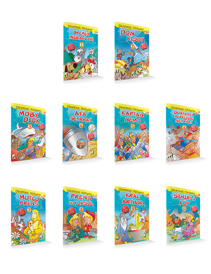 Çıkartmalı Hikayeler (10 Kitap) kitap kapağı