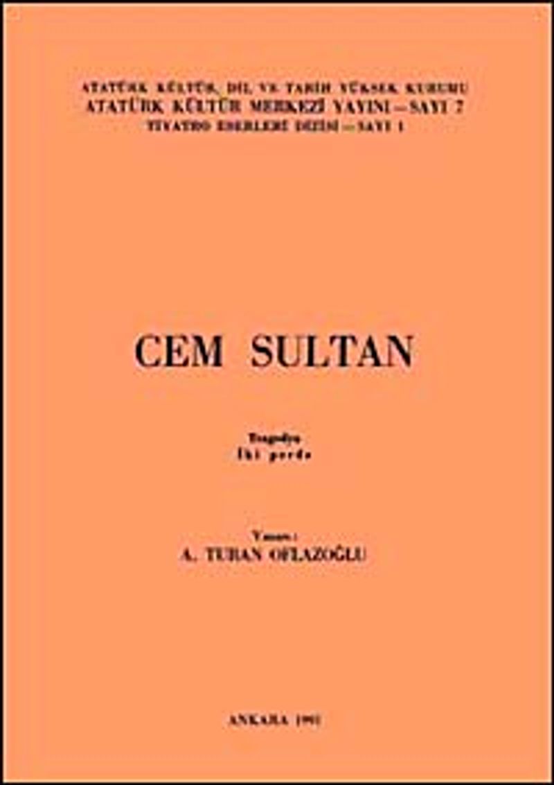Cem Sultan kitap kapağı
