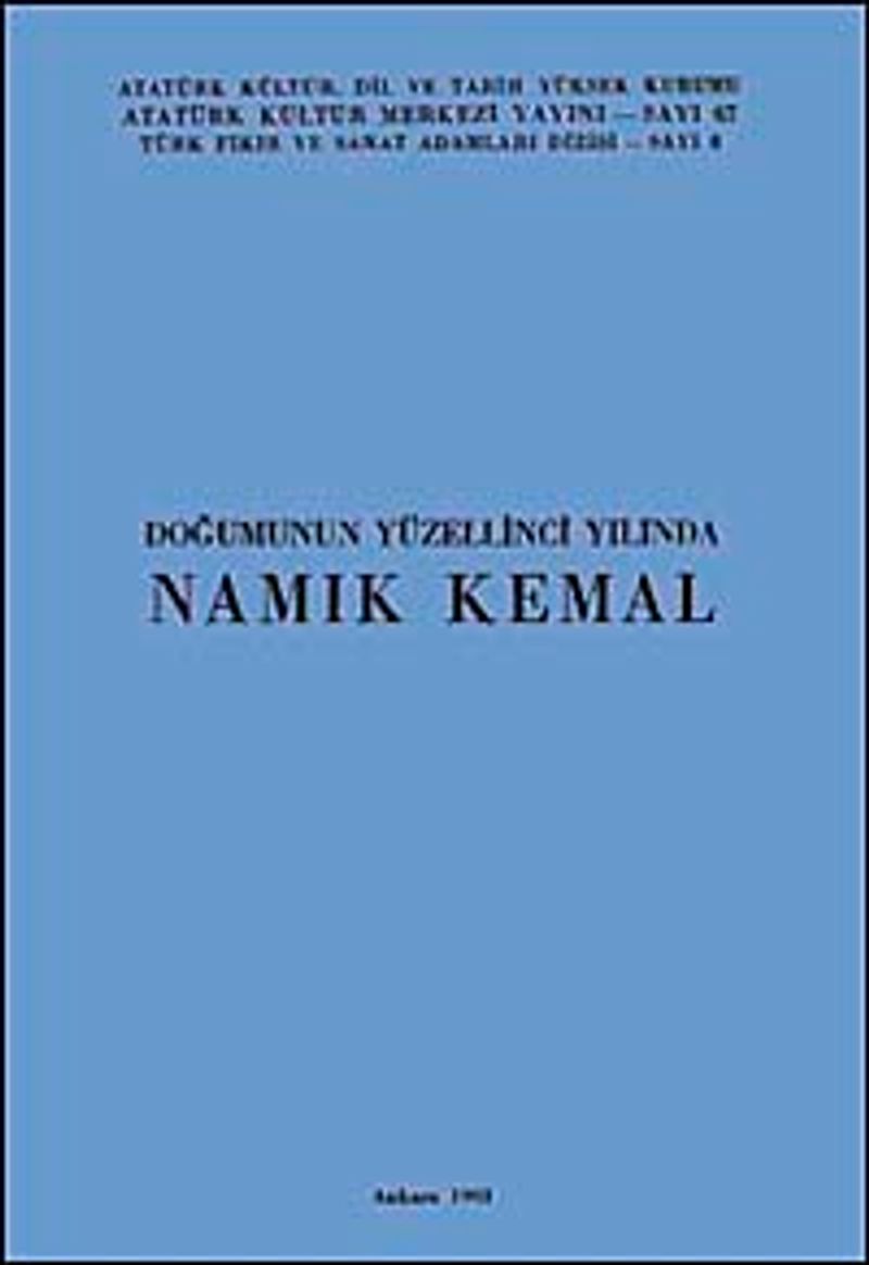 Doğumunun Yüzellinci Yılında Namık Kemal kitap kapağı