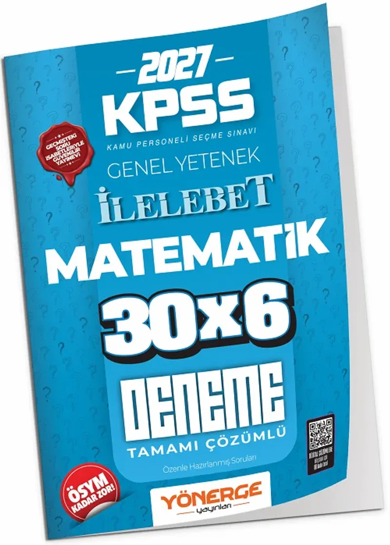 2027 KPSS Matematik İLELEBET 30x6 Deneme Çözümlü kitap kapağı