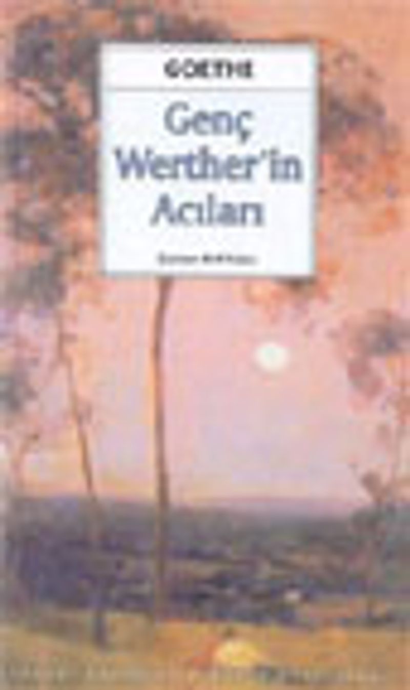 Genç Werther'in Acıları kitap kapağı