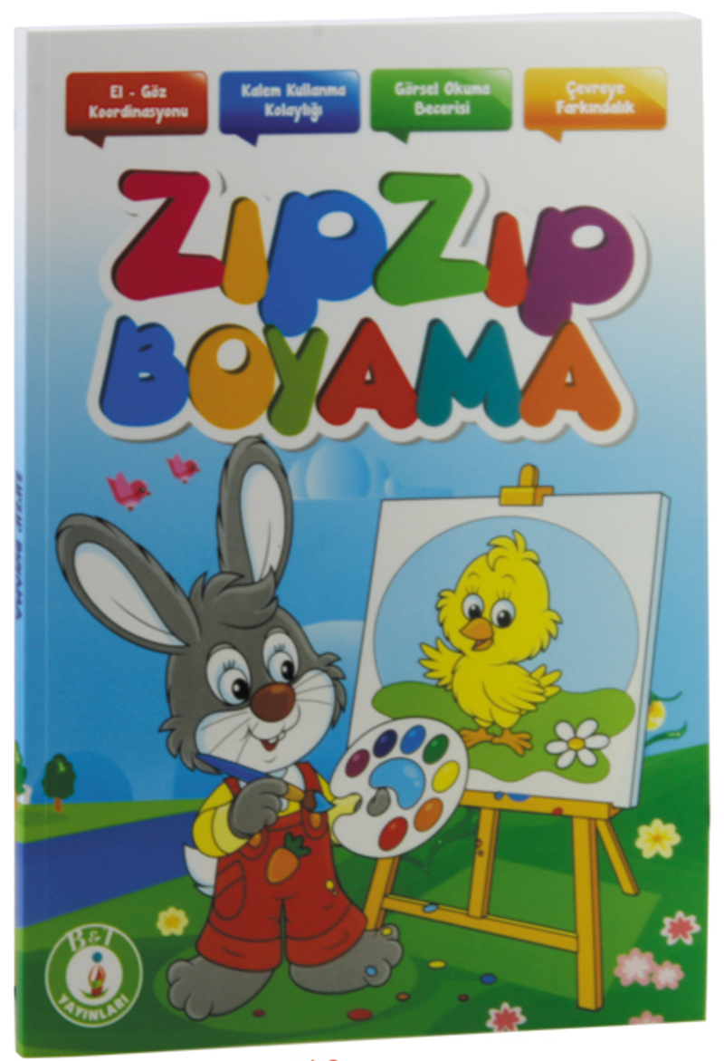 Zıp Zıp Boyama kitap kapağı