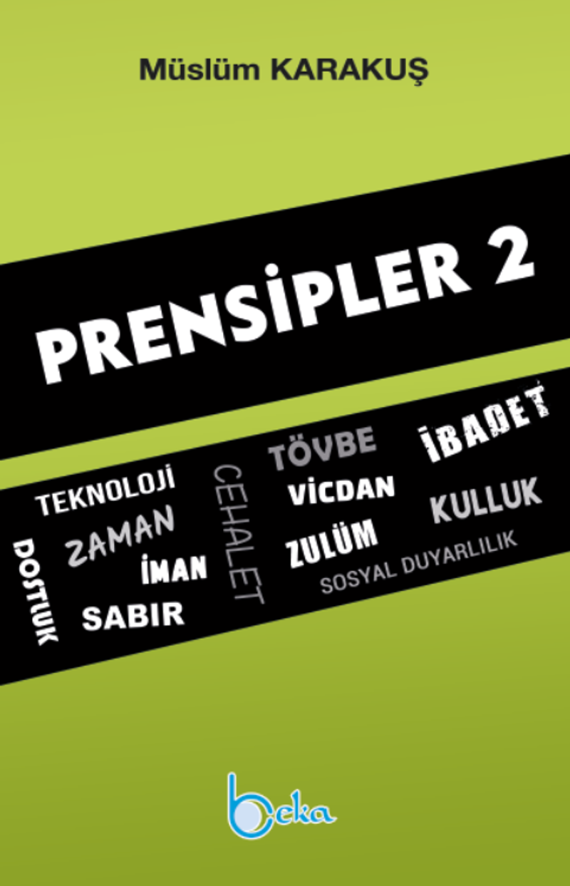 Prensipler 2 kitap kapağı