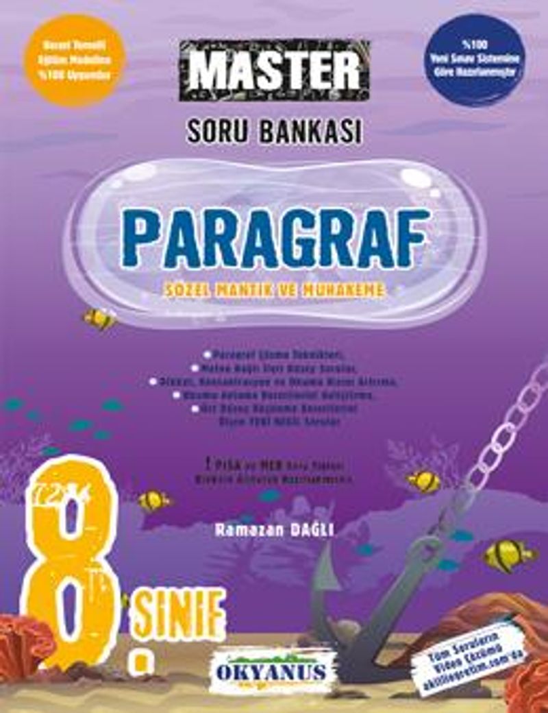 8. Sınıf Master Paragraf Soru Bankası kitap kapağı