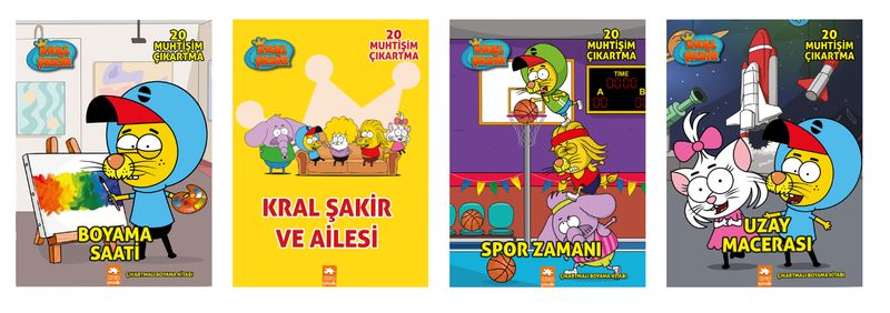 Kral Şakir Boyama Seti (4 Kitap) kitap kapağı