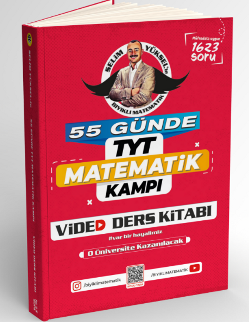 55 Günde TYT Matematik Kampı Video Ders Kitabı kitap kapağı