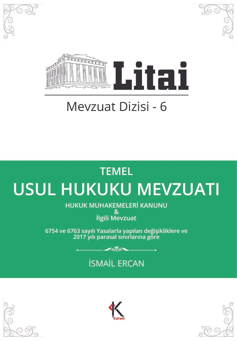 Temel Usul Hukuku Mevzuatı / Litai Mevzuat Dizisi 6 kitap kapağı
