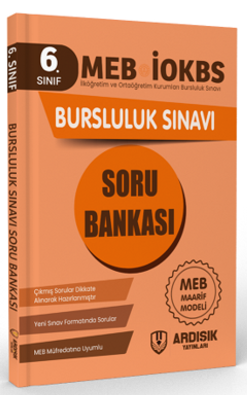 6. Sınıf Bursluluk Sınavı Soru Bankası- İOKBS kitap kapağı