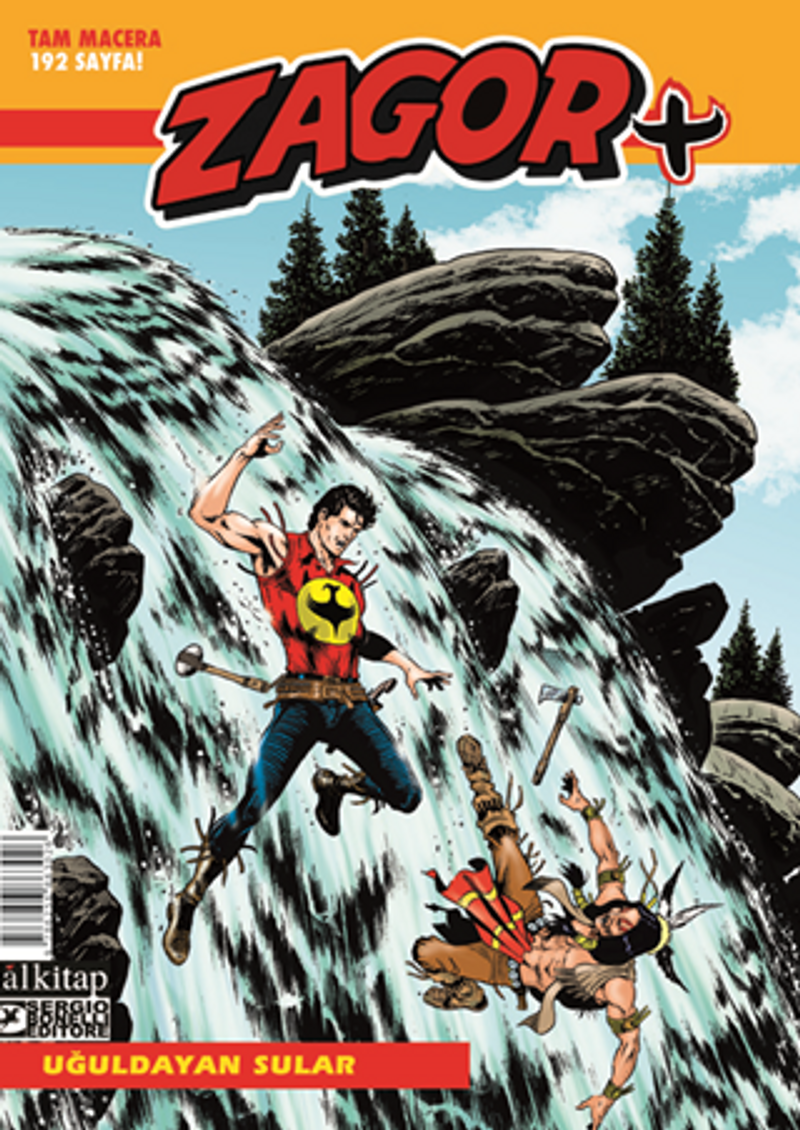 Zagor +4 / Uğuldayan Sular kitap kapağı
