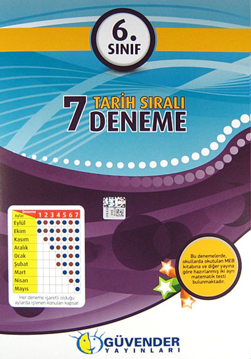 6. Sınıf Tarih Sıralı 7 Deneme kitap kapağı