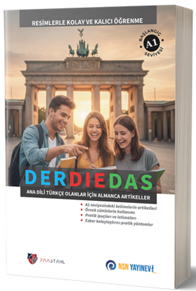 Der Die Das Ana Dili Türkçe Olanlar İçin Almanca Artikeller kitap kapağı