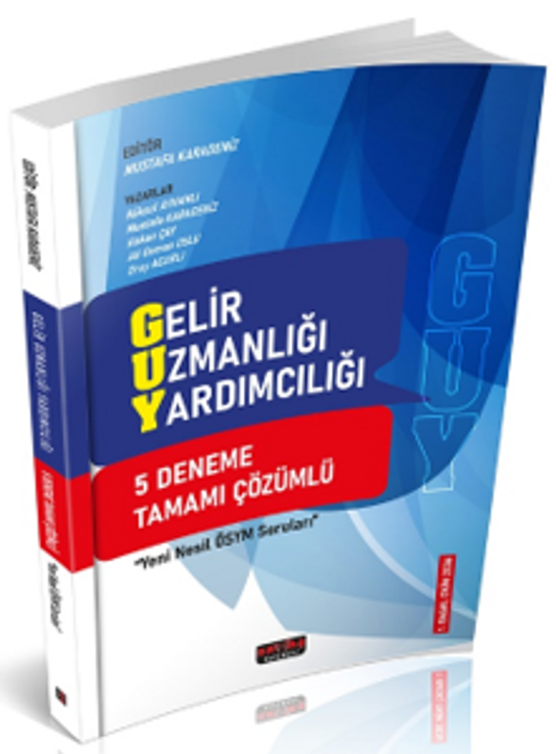 GUY Gelir Uzman Yardımcılığı 5 Deneme Tamamı Çözümlü kitap kapağı